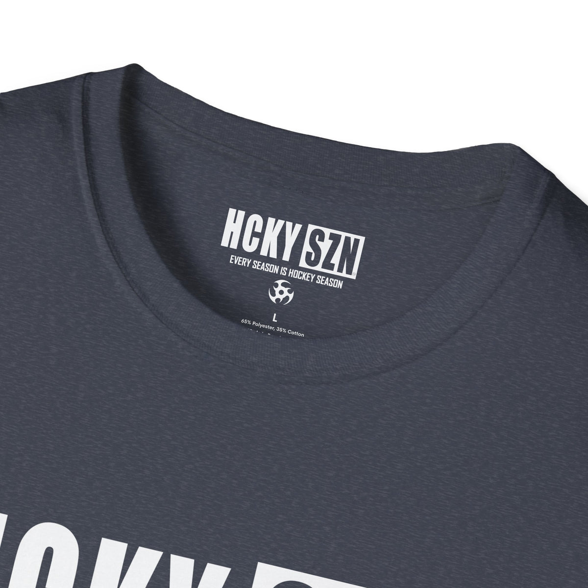 HCKY SZN Softstyle Tee Shirt (Heather Navy)