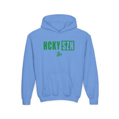 Youth HCKY SZN (Green Logo) Hooded Sweatshirt - Various Colors