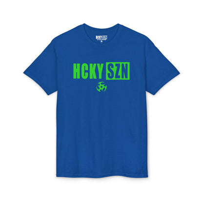 HCKY SZN Simple Star DryBlend Tee Shirt (Lime Logo) - Various Colors