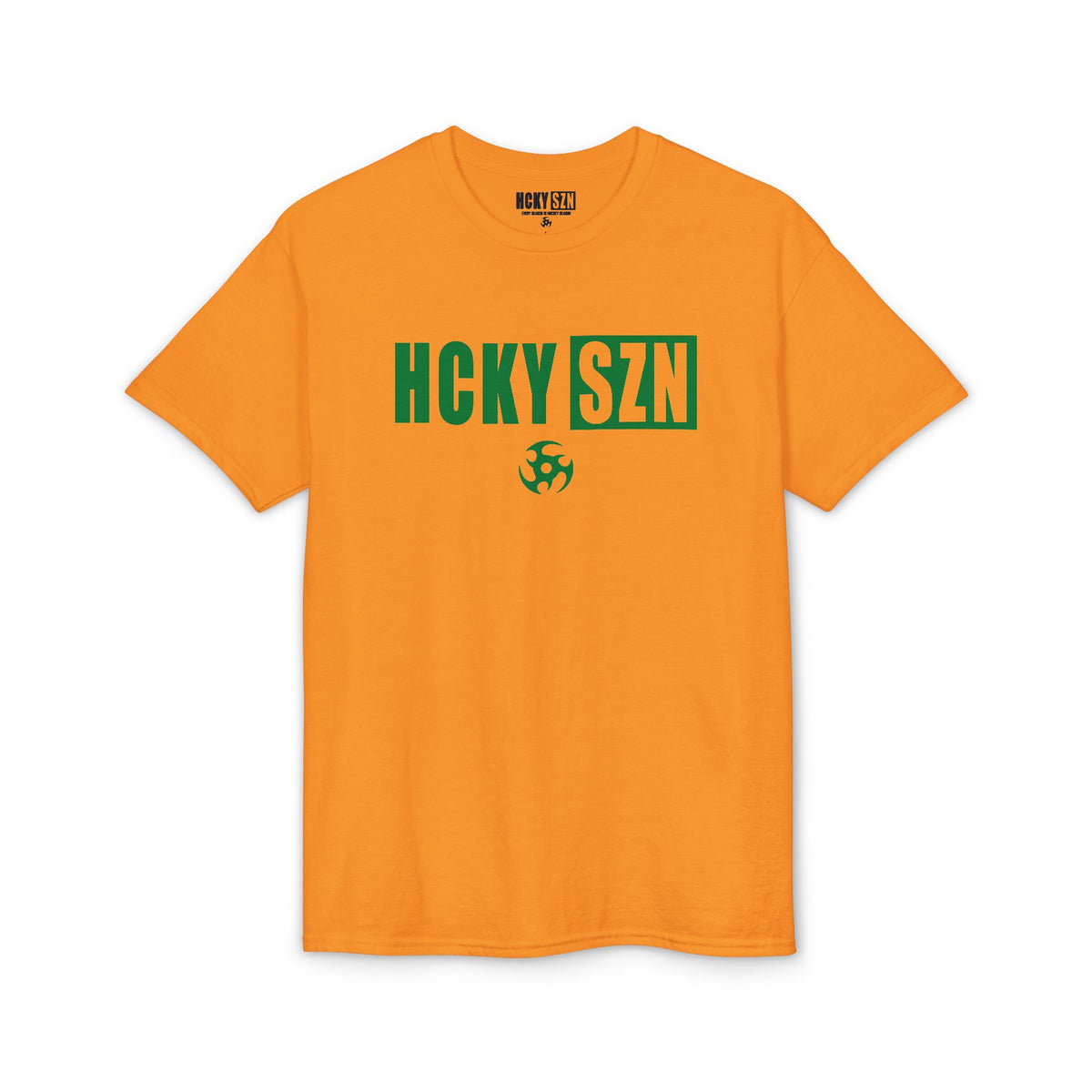 HCKY SZN Simple Star DryBlend Tee Shirt (Green Logo) - Various Colors