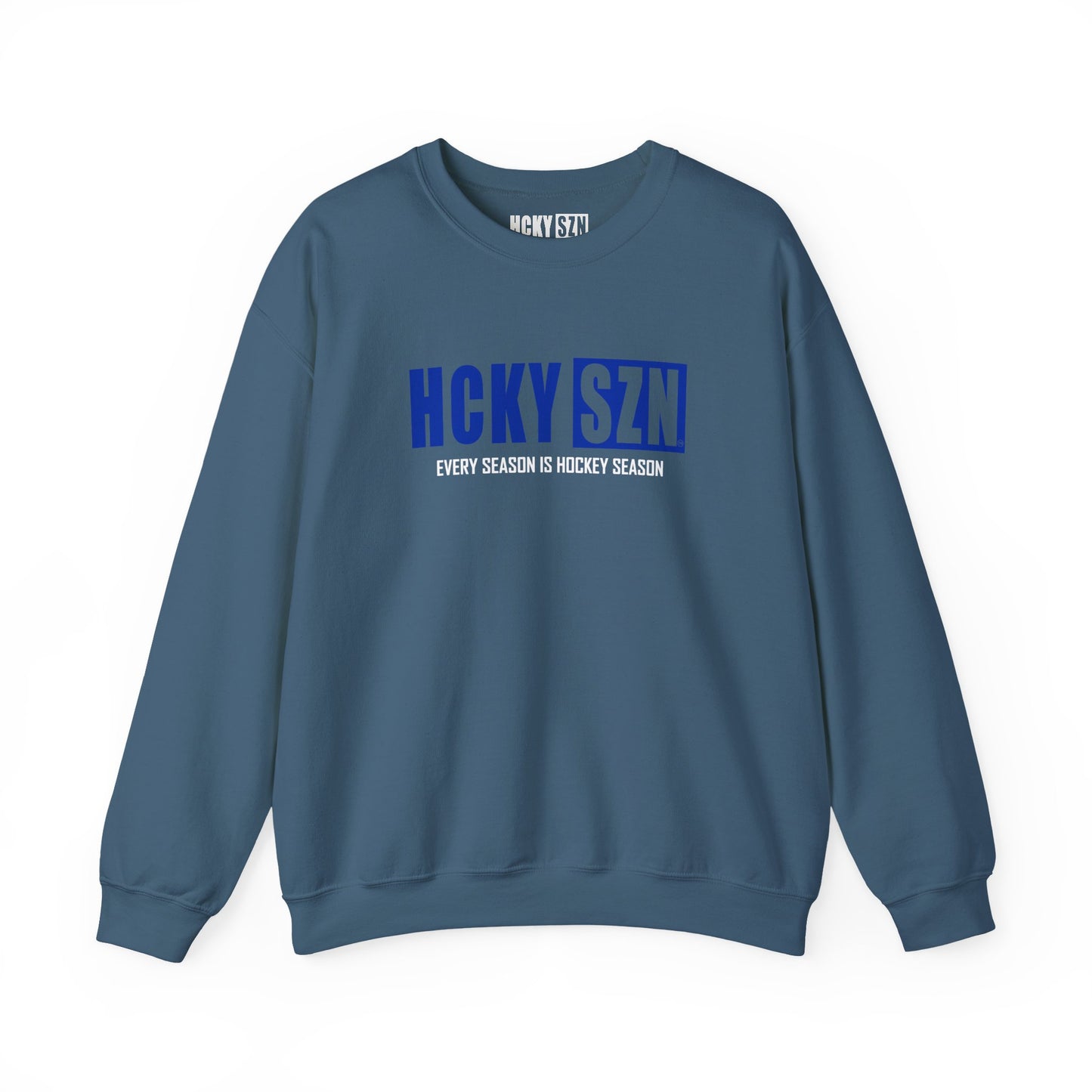 HCKY SZN Crewneck Sweatshirt (Royal Blue Logo) - Various Colors