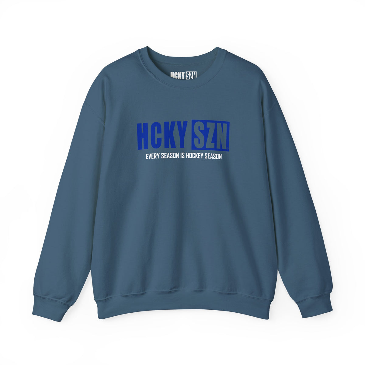HCKY SZN Crewneck Sweatshirt (Royal Blue Logo) - Various Colors