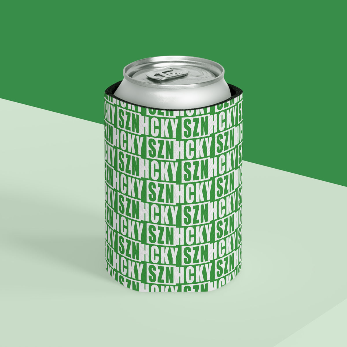 HCKY SZN AOP Can Cooler - Green