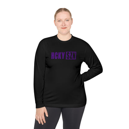 HCKY SZN Performance Long Sleeve Tee (Purple Logo) - Various Colors