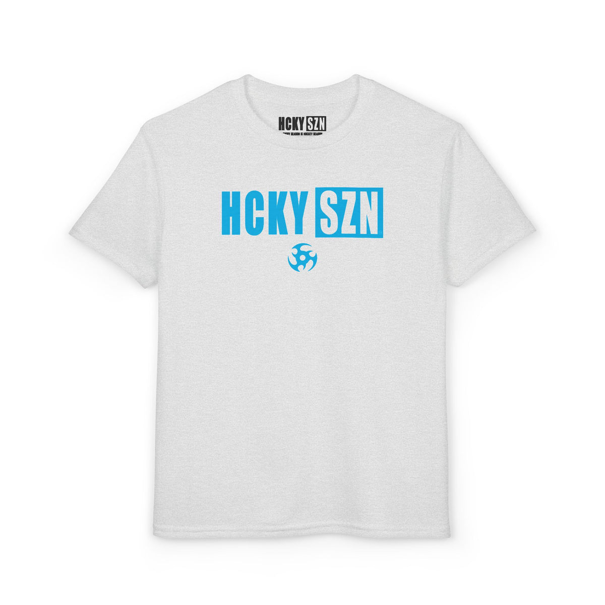 Youth HCKY SZN DryBlend Tee Shirt (Sky Blue Logo) - Various Colors