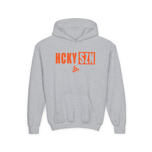 Youth HCKY SZN (Orange Logo) Hooded Sweatshirt - Various Colors