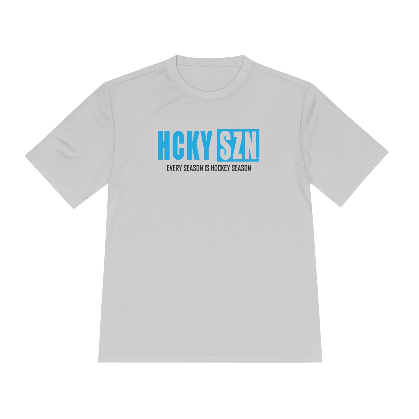 Every Season is HCKYS Performance Tee - Sky Blue Logo