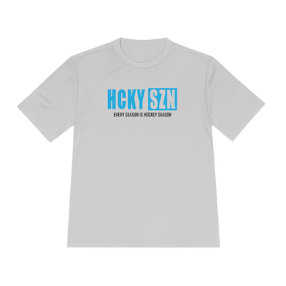 Every Season is HCKYS Performance Tee - Sky Blue Logo