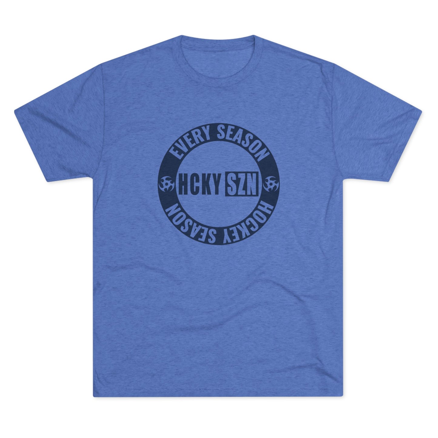 HCKY SZN Circle Logo TriBlend Tee Shirt (Navy) - Various Colors