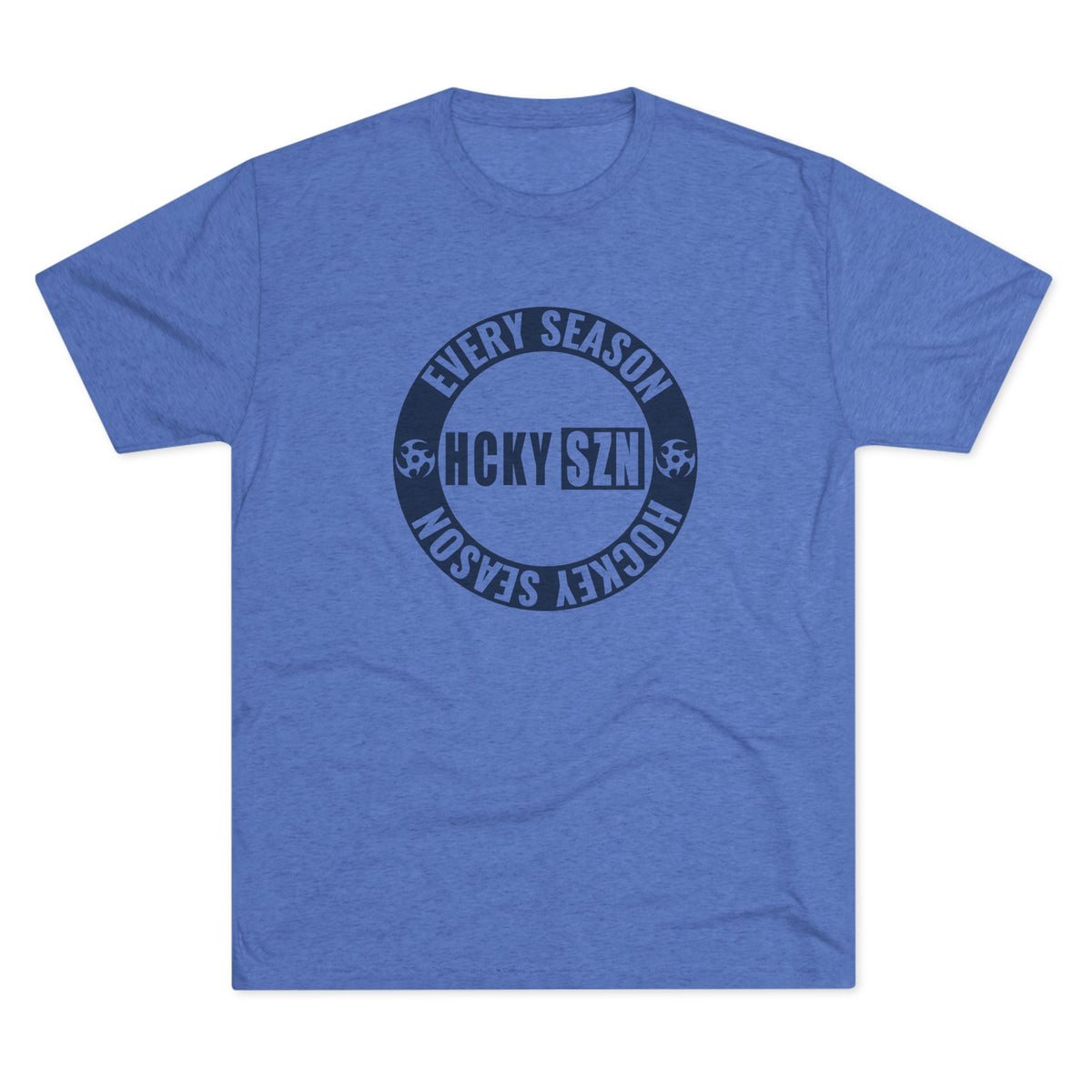HCKY SZN Circle Logo TriBlend Tee Shirt (Navy) - Various Colors