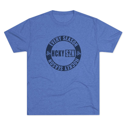 HCKY SZN Circle Logo TriBlend Tee Shirt (Navy) - Various Colors