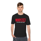 HCKYSZN Every Season Adult Performance Tee - Black/Cherry Red