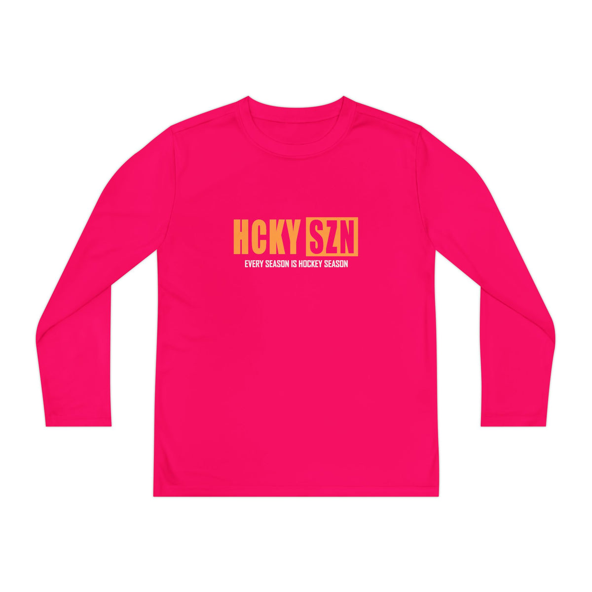 Every Season is HCKY SZN Youth Competitor Long Sleeve Tee (Mango Logo) - Various Colors