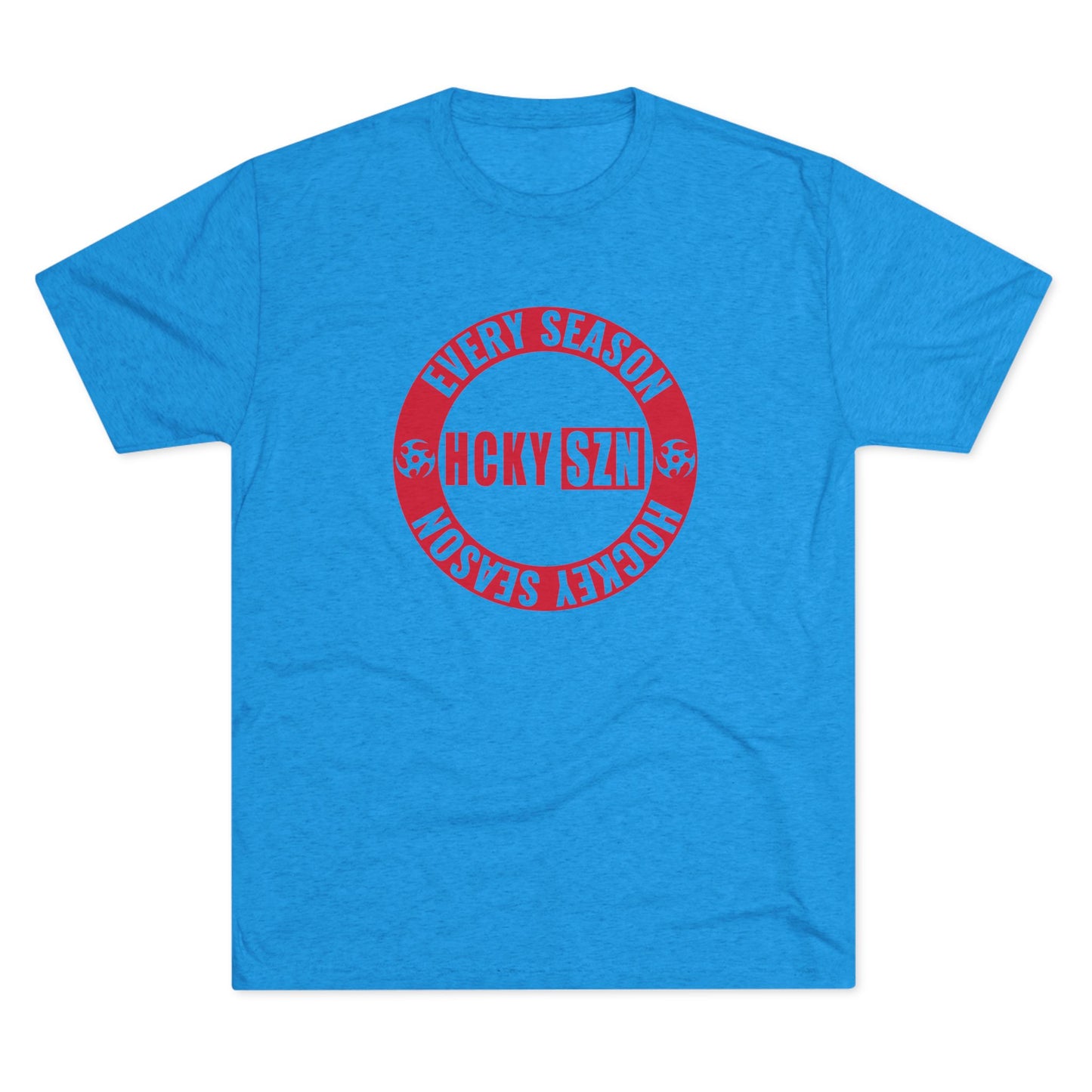 HCKY SZN Circle Logo TriBlend Tee Shirt (Red) - Various Colors