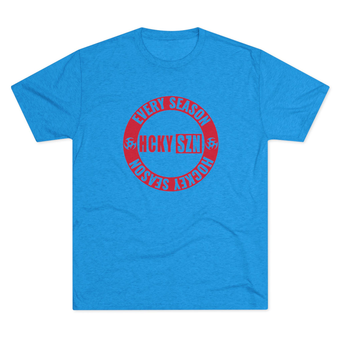 HCKY SZN Circle Logo TriBlend Tee Shirt (Red) - Various Colors