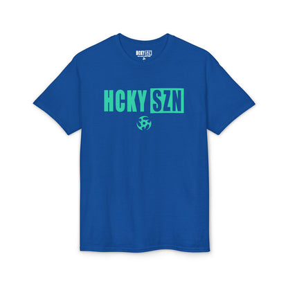HCKY SZN Simple Star DryBlend Tee Shirt (Seafoam Logo) - Various Colors