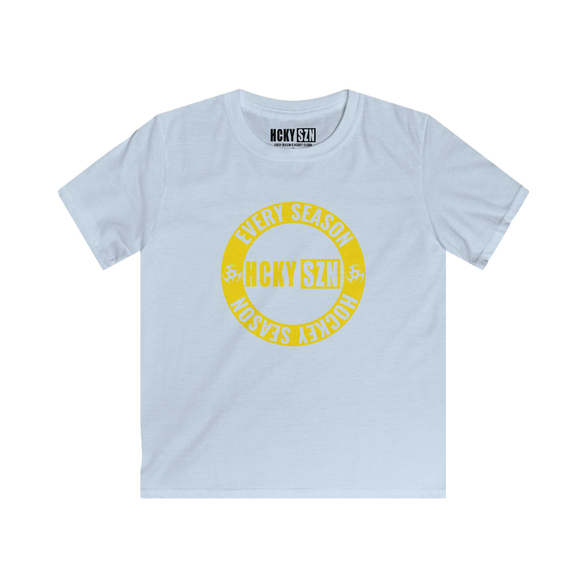Youth Circle SZN Softstyle Tee (Yellow Logo) - Various Colors