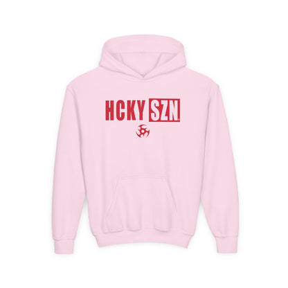 Youth HCKY SZN (Red Logo) Hooded Sweatshirt - Various Colors