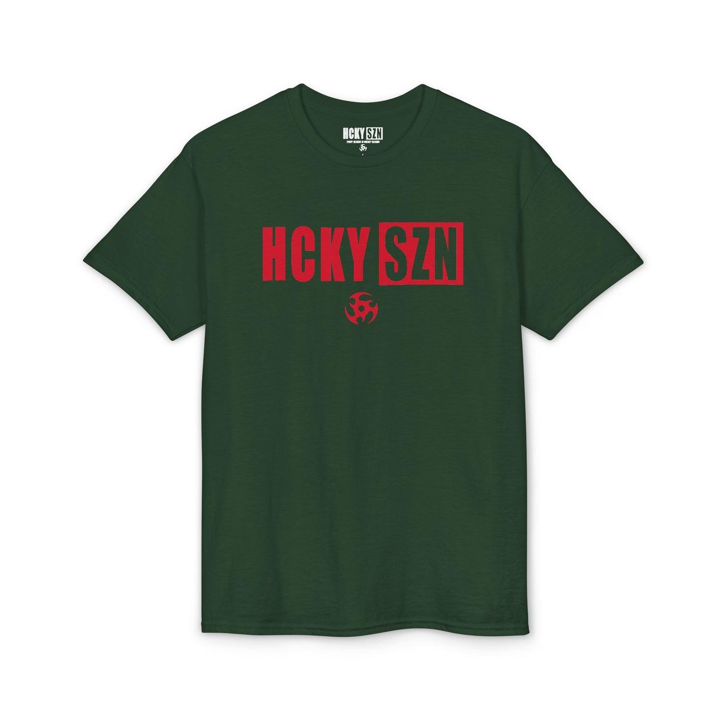 HCKY SZN Simple Star DryBlend Tee Shirt (Red Logo) - Various Colors