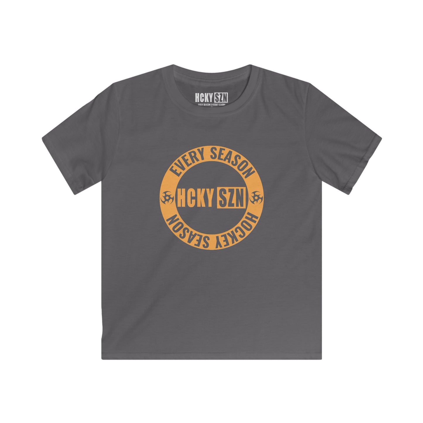 Youth Circle SZN Softstyle Tee (Mango Logo) - Various Colors