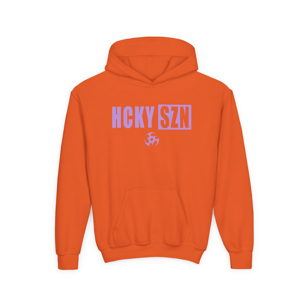 Youth HCKY SZN (Lavender Logo) Hooded Sweatshirt - Various Colors