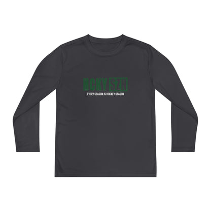 Every Season is HCKY SZN Youth Competitor Long Sleeve Tee (Forest Logo) - Various Colors
