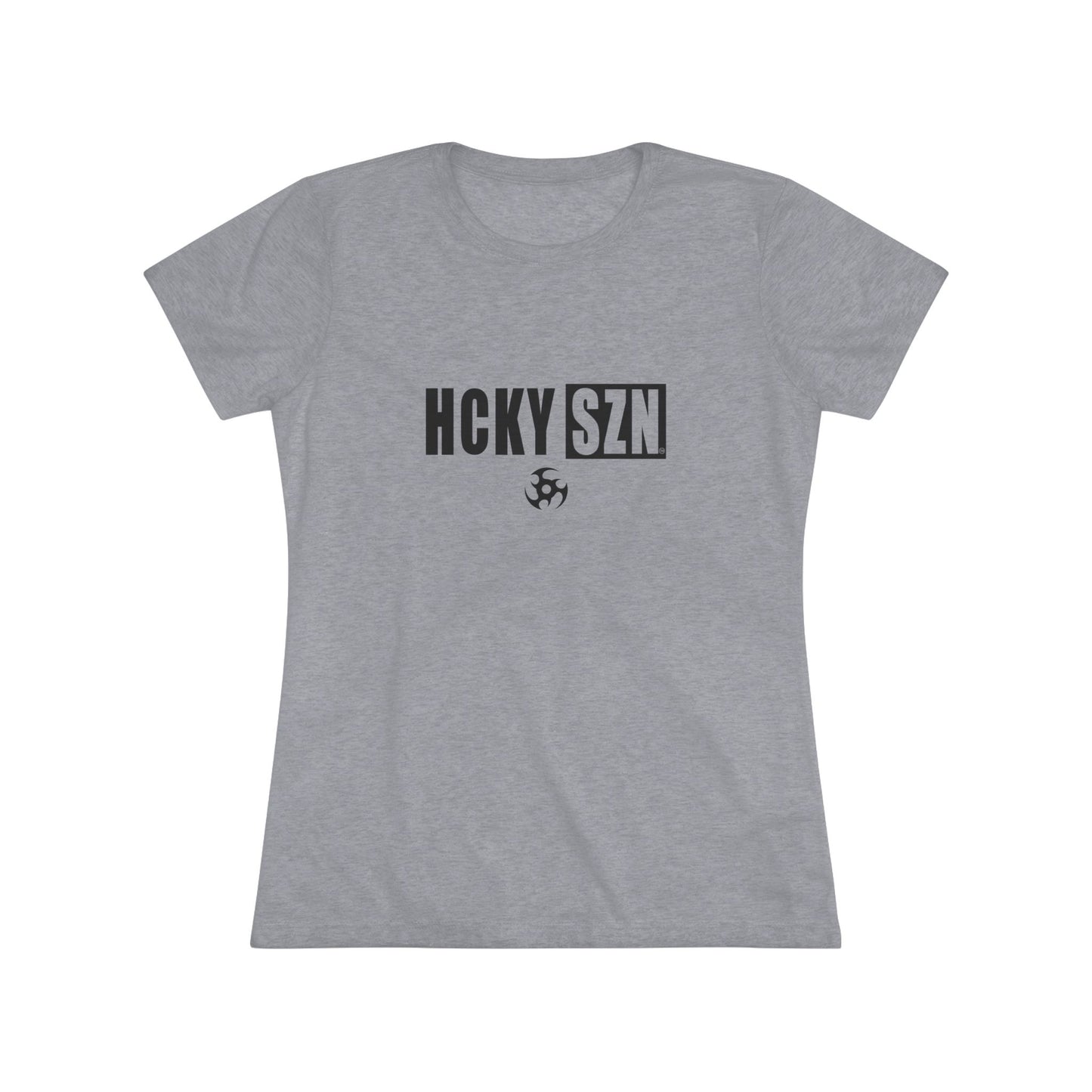 Women’s Hockey Vibe Triblend Tee (Black Logo)