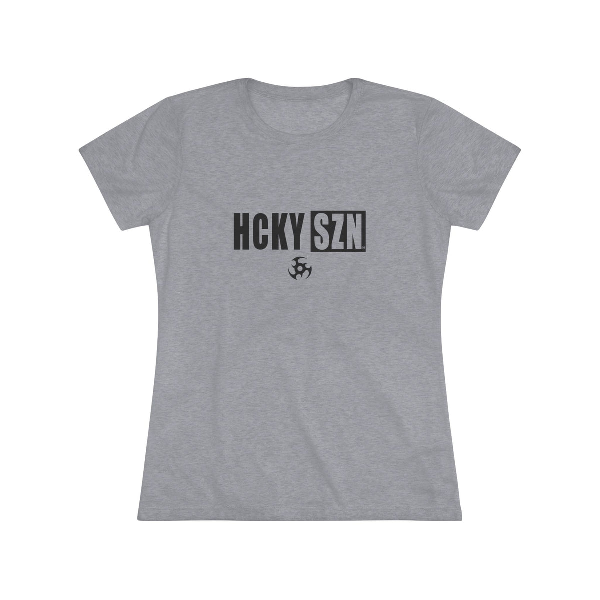 Women’s Hockey Vibe Triblend Tee (Black Logo)