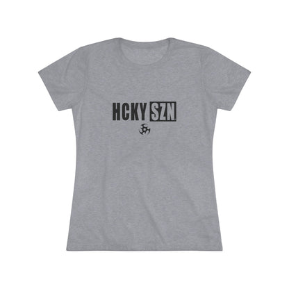 Women’s Hockey Vibe Triblend Tee (Black Logo)