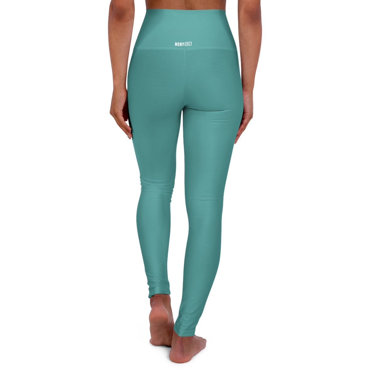 HCKY SZN High Waisted Yoga Leggings (Minty Green)