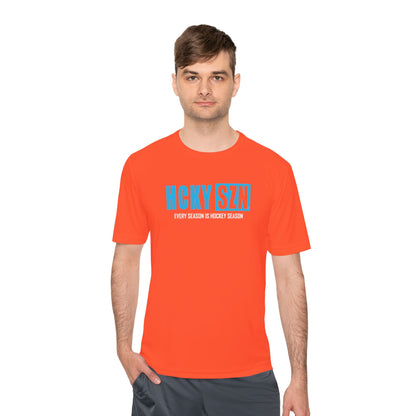 Every Season is HCKYS Performance Tee - Sky Blue Logo