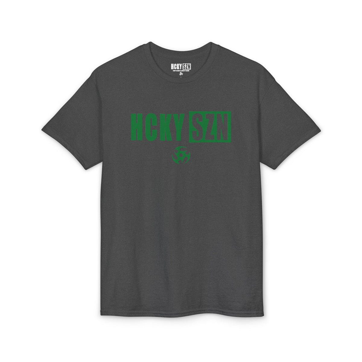 HCKY SZN Simple Star DryBlend Tee Shirt (Green Logo) - Various Colors
