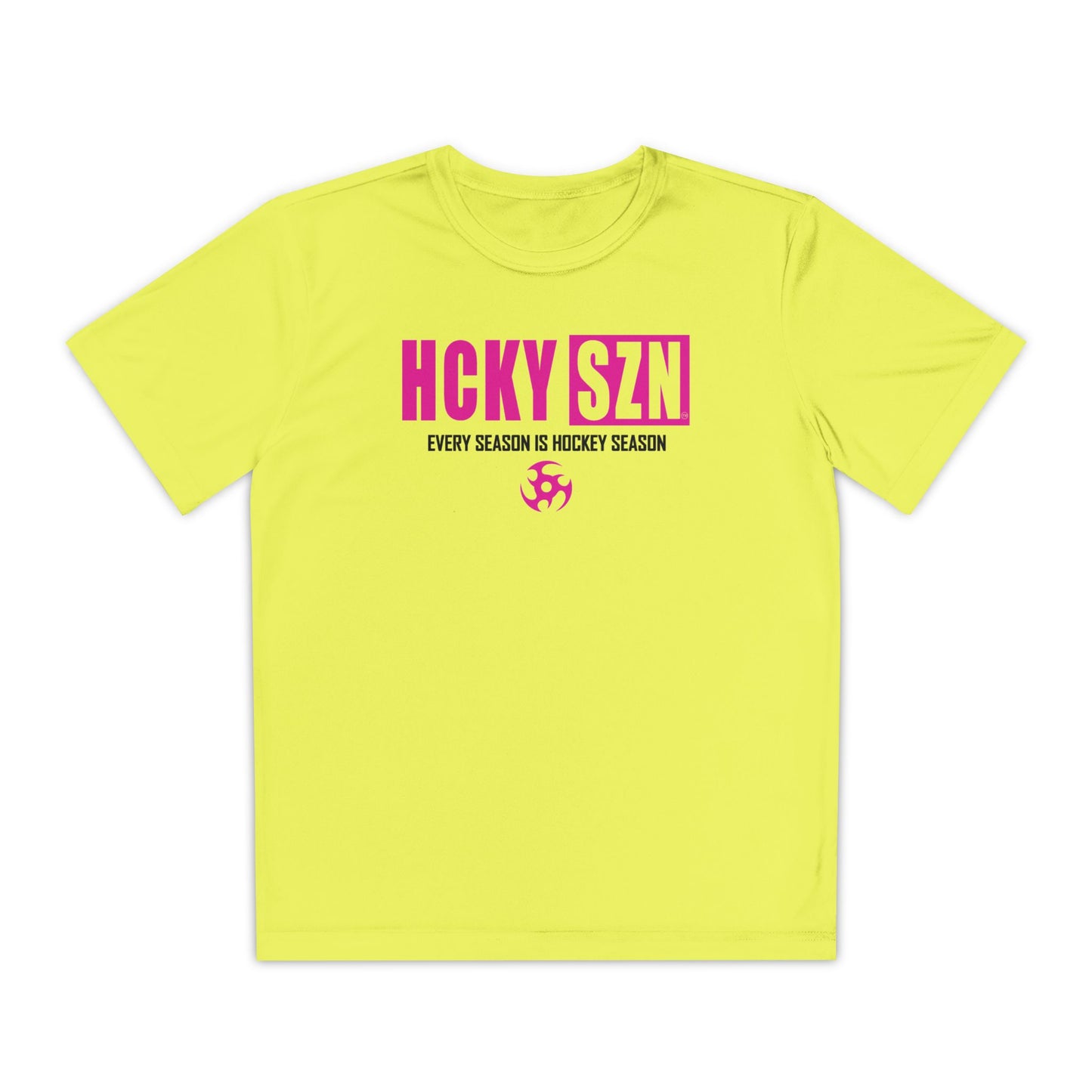 Every Season is HCKY SZN Youth Competitor Tee (Hot Pink Logo) - Various Colors
