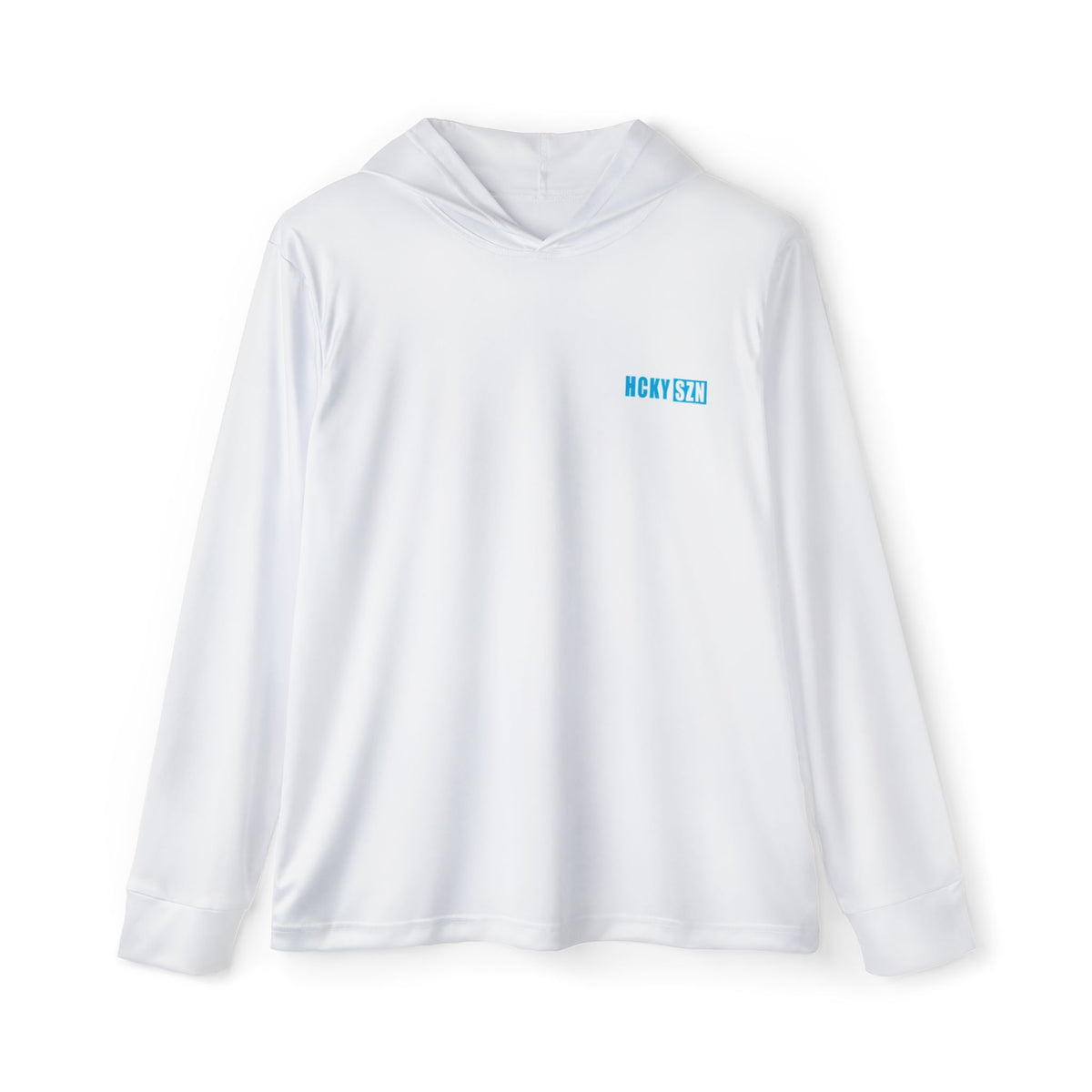 HCKY SZN Signature Performance Warmup Hoodie (White/Sky Blue)