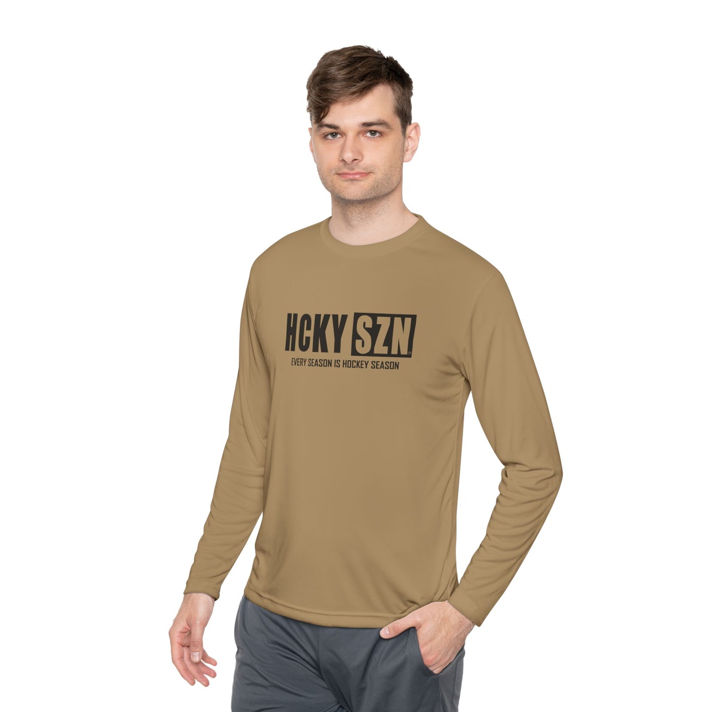 Every Season is HCKYSZN Performance Long Sleeve Tee - Black Logo