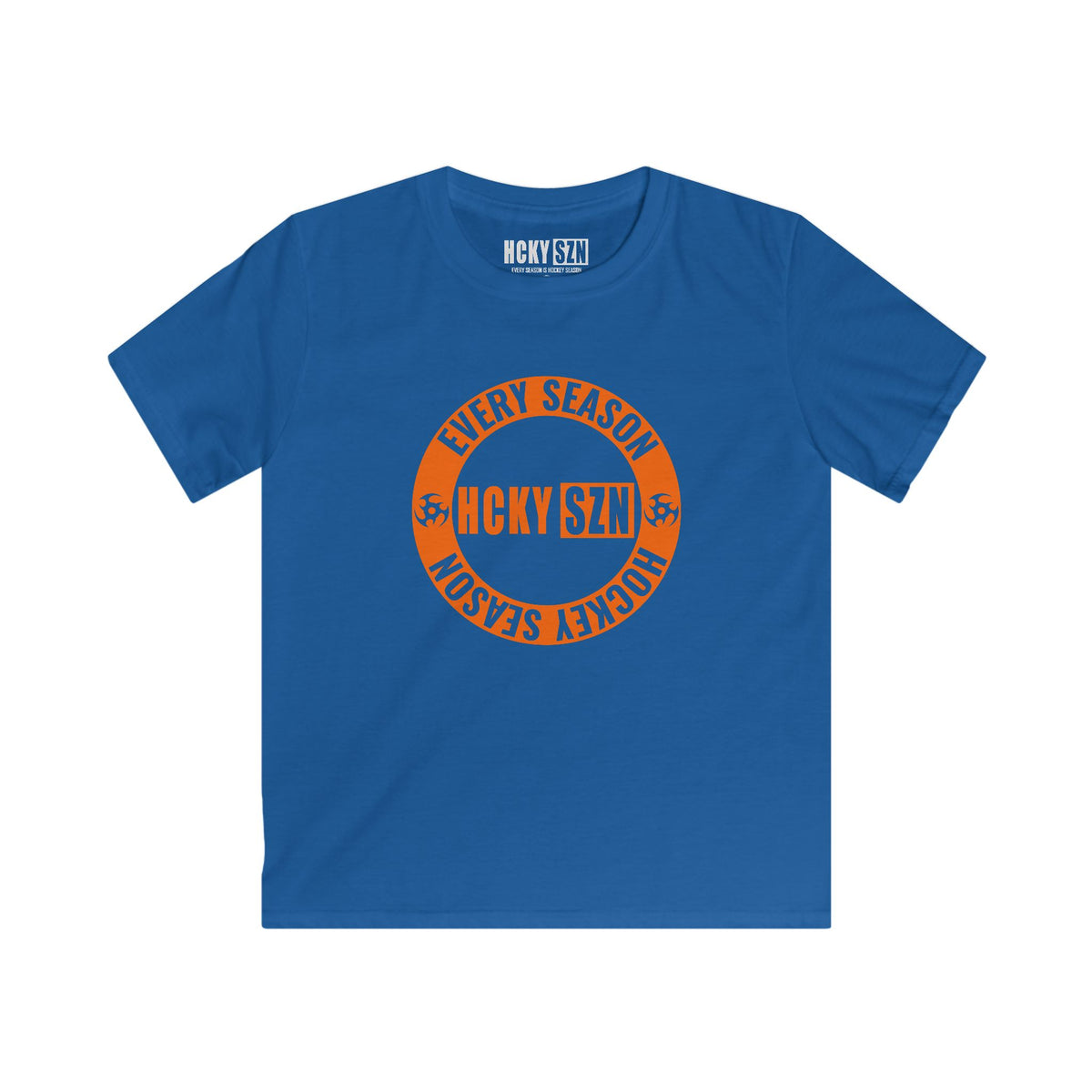 Youth Circle SZN Softstyle Tee (Orange Logo) - Various Colors