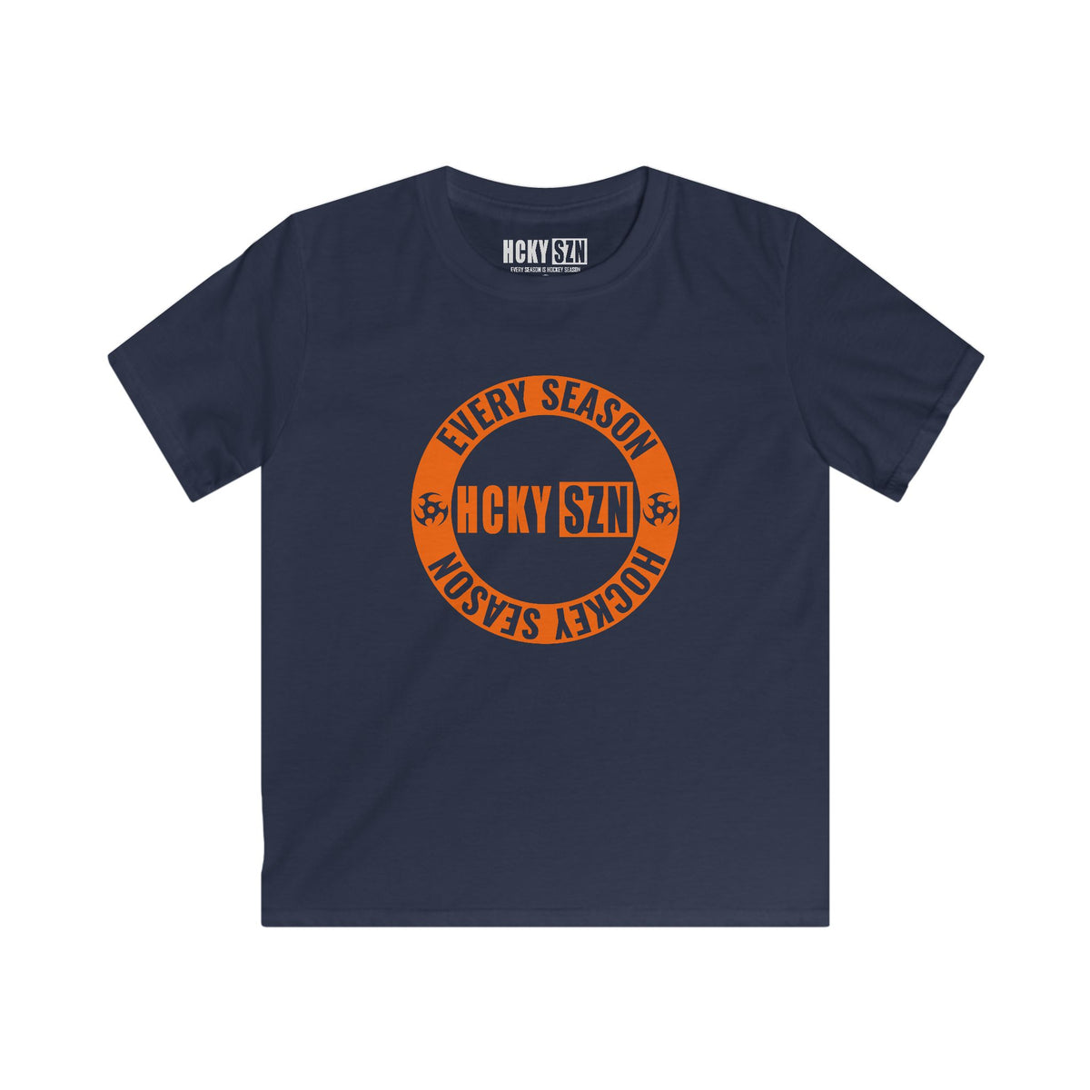 Youth Circle SZN Softstyle Tee (Orange Logo) - Various Colors