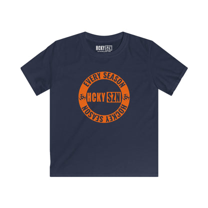 Youth Circle SZN Softstyle Tee (Orange Logo) - Various Colors