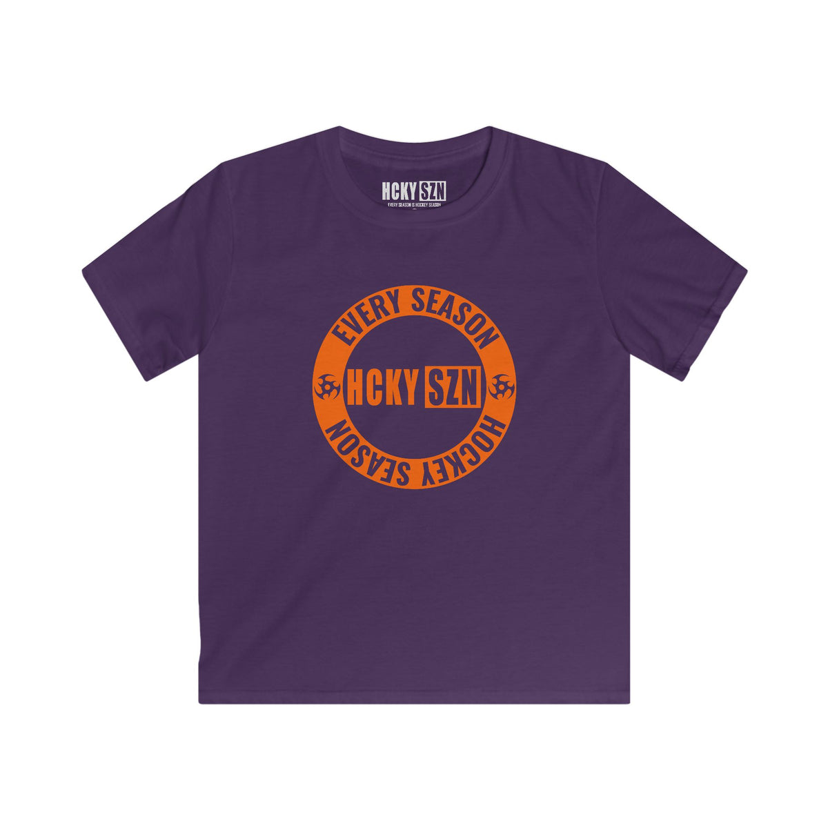 Youth Circle SZN Softstyle Tee (Orange Logo) - Various Colors