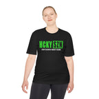 HCKYSZN Every Season Adult Performance Tee - Black/Lime