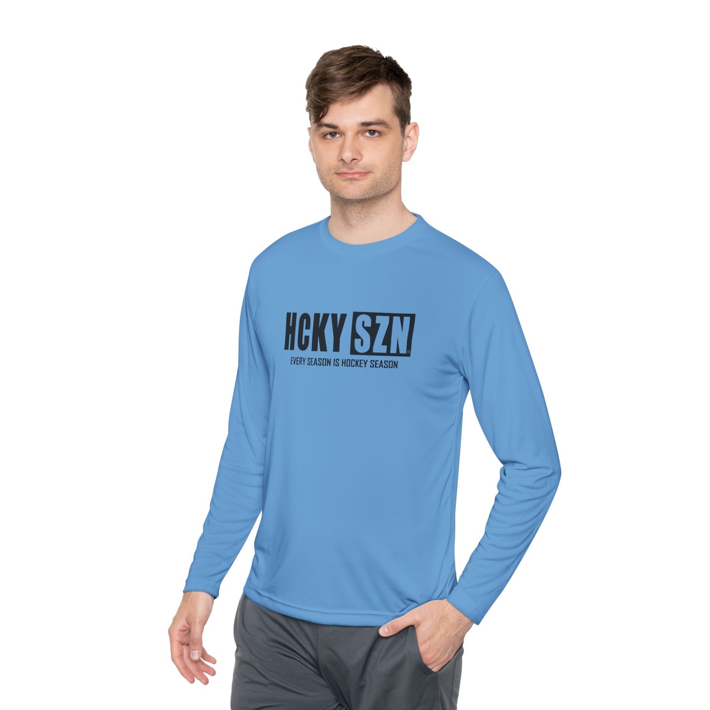 Every Season is HCKYSZN Performance Long Sleeve Tee - Black Logo
