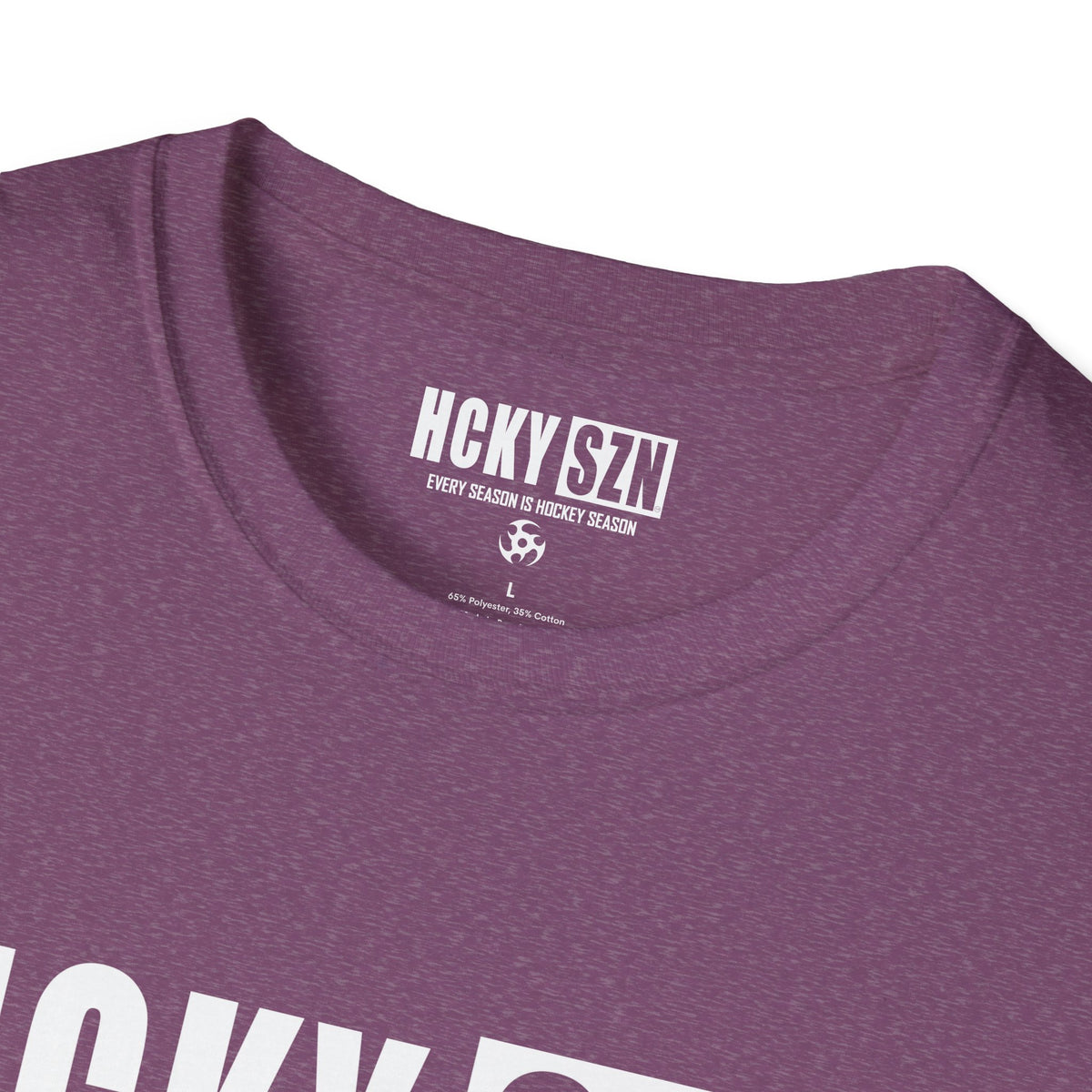HCKY SZN Softstyle Tee Shirt (Heather Maroon)
