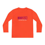 Every Season is HCKY SZN Youth Competitor Long Sleeve Tee (Raspberry Logo) - Various Colors