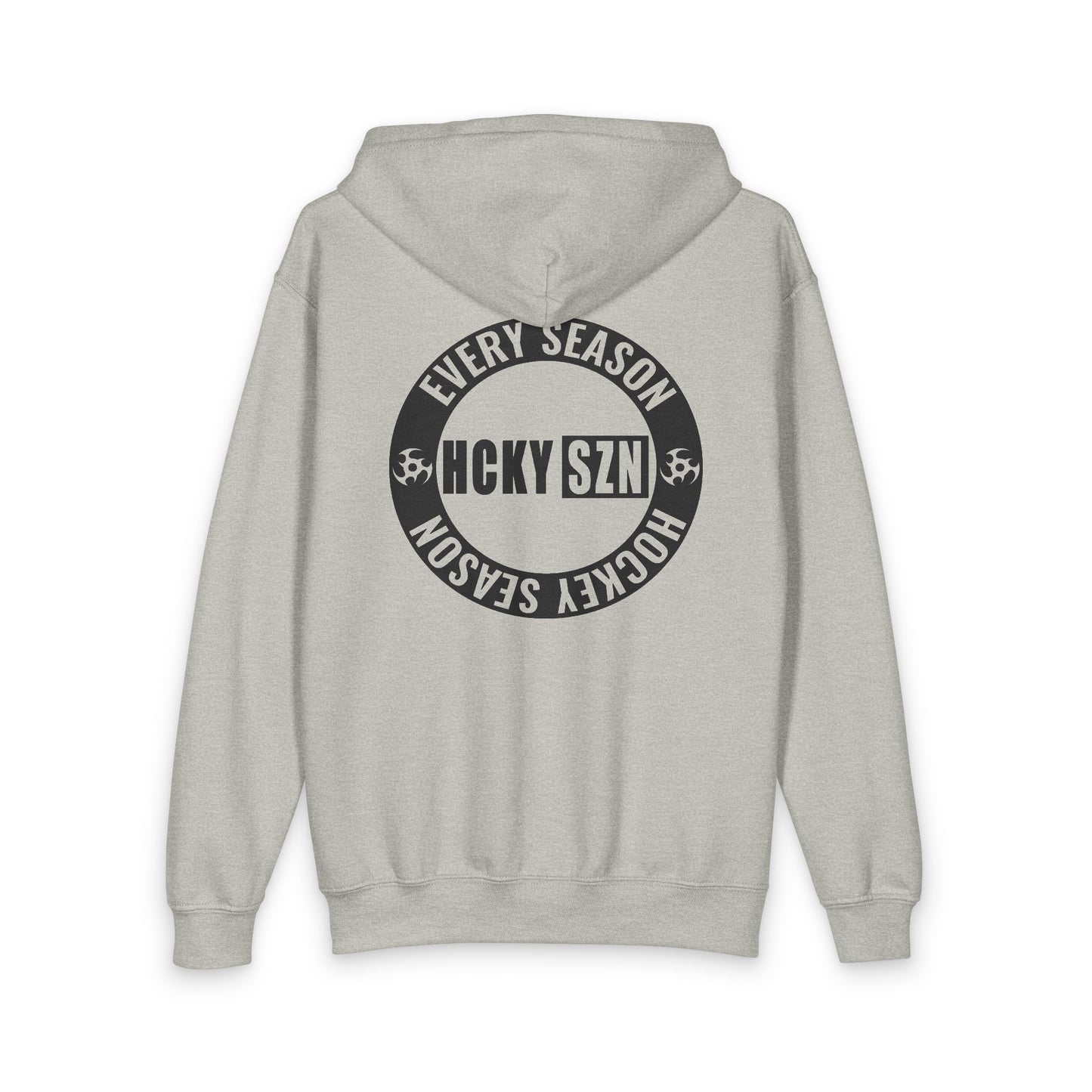 Youth Circle Logo Full Zip Hoodie (Sport Grey)