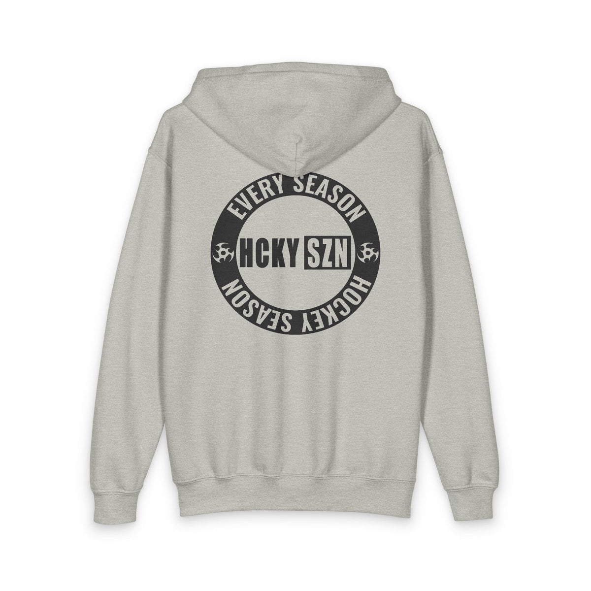Youth Circle Logo Full Zip Hoodie (Sport Grey)