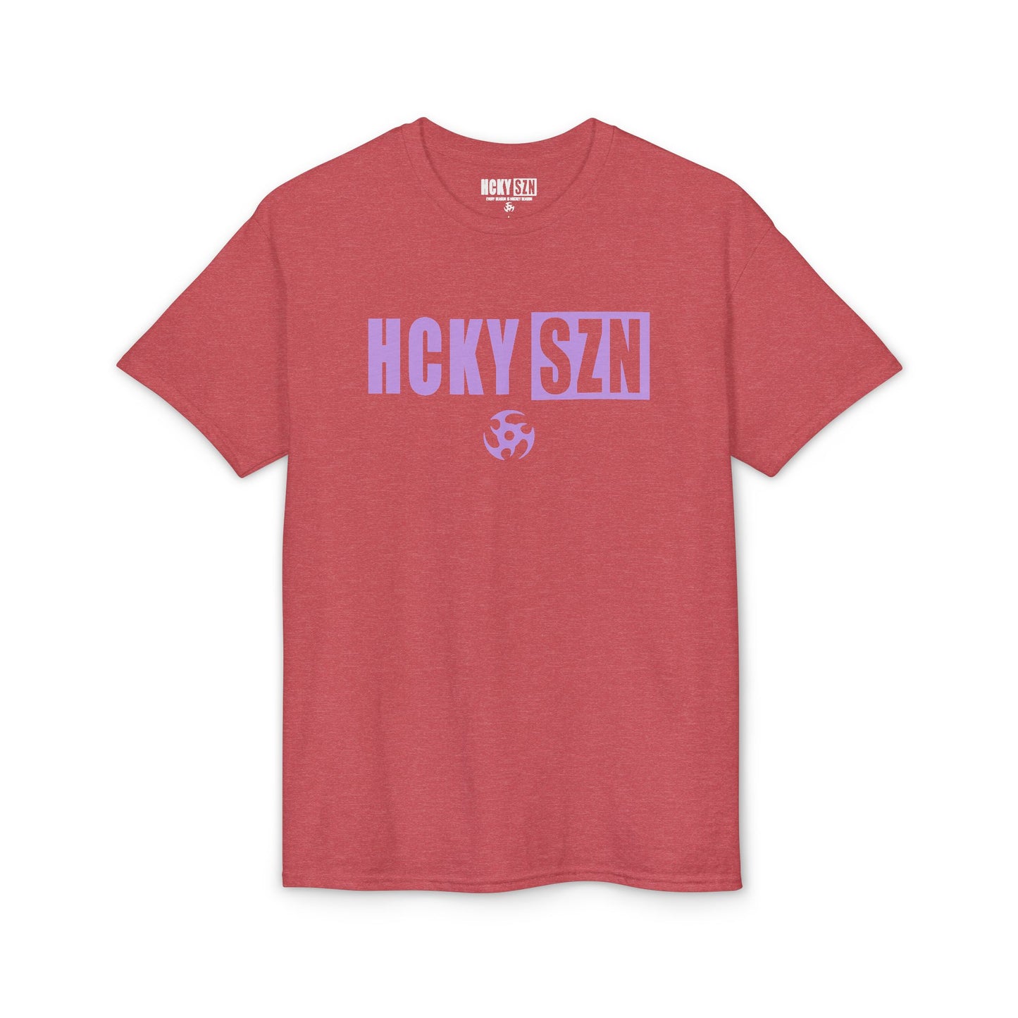 HCKY SZN Simple Star DryBlend Tee Shirt (Lavender Logo) - Various Colors