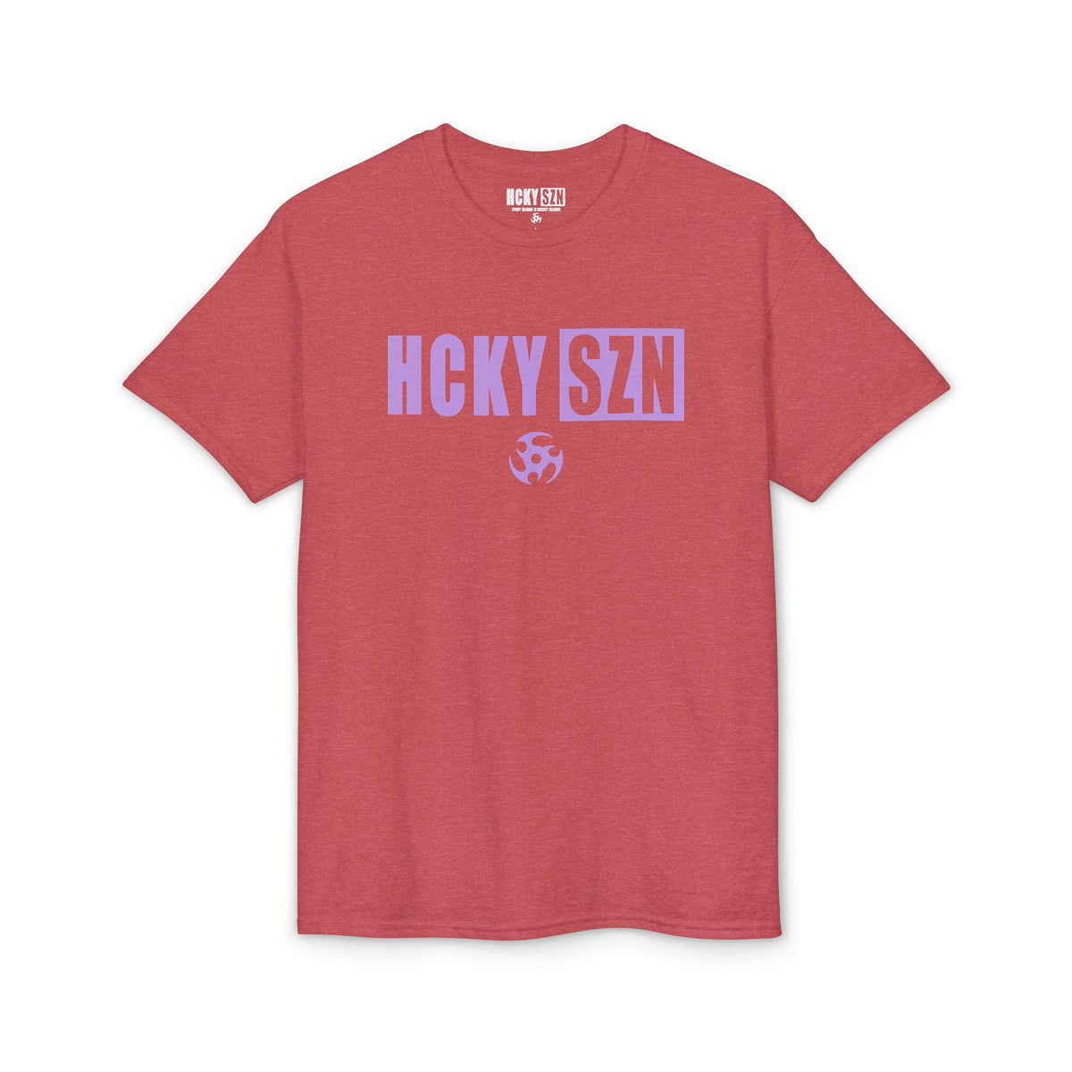 HCKY SZN Simple Star DryBlend Tee Shirt (Lavender Logo) - Various Colors