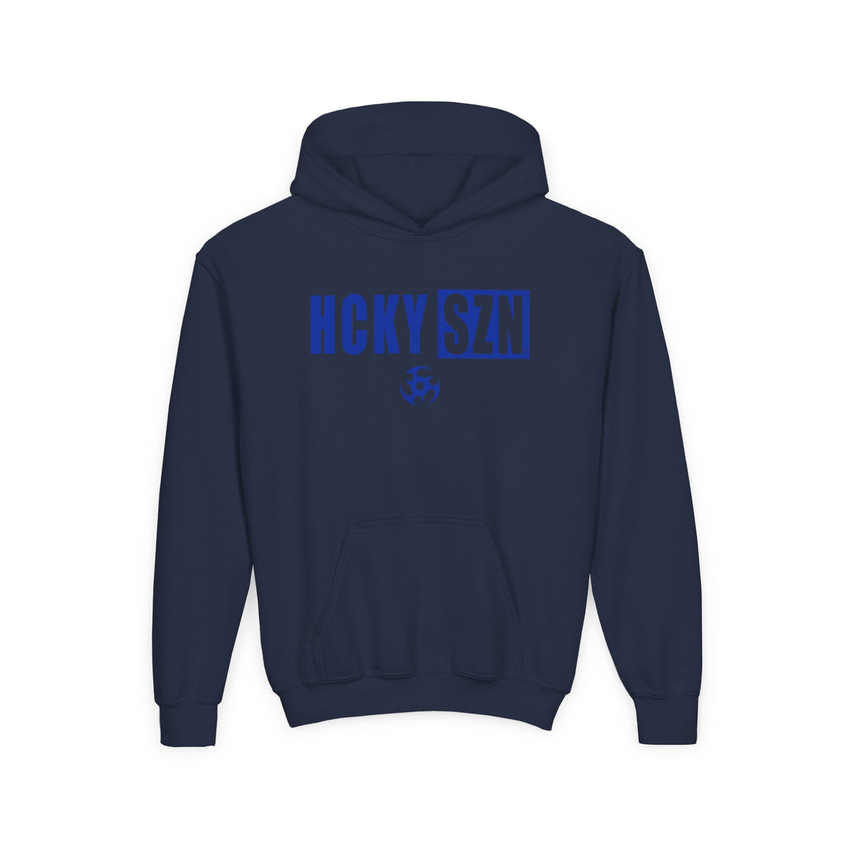 Youth HCKY SZN (Royal Blue Logo) Hooded Sweatshirt - Various Colors