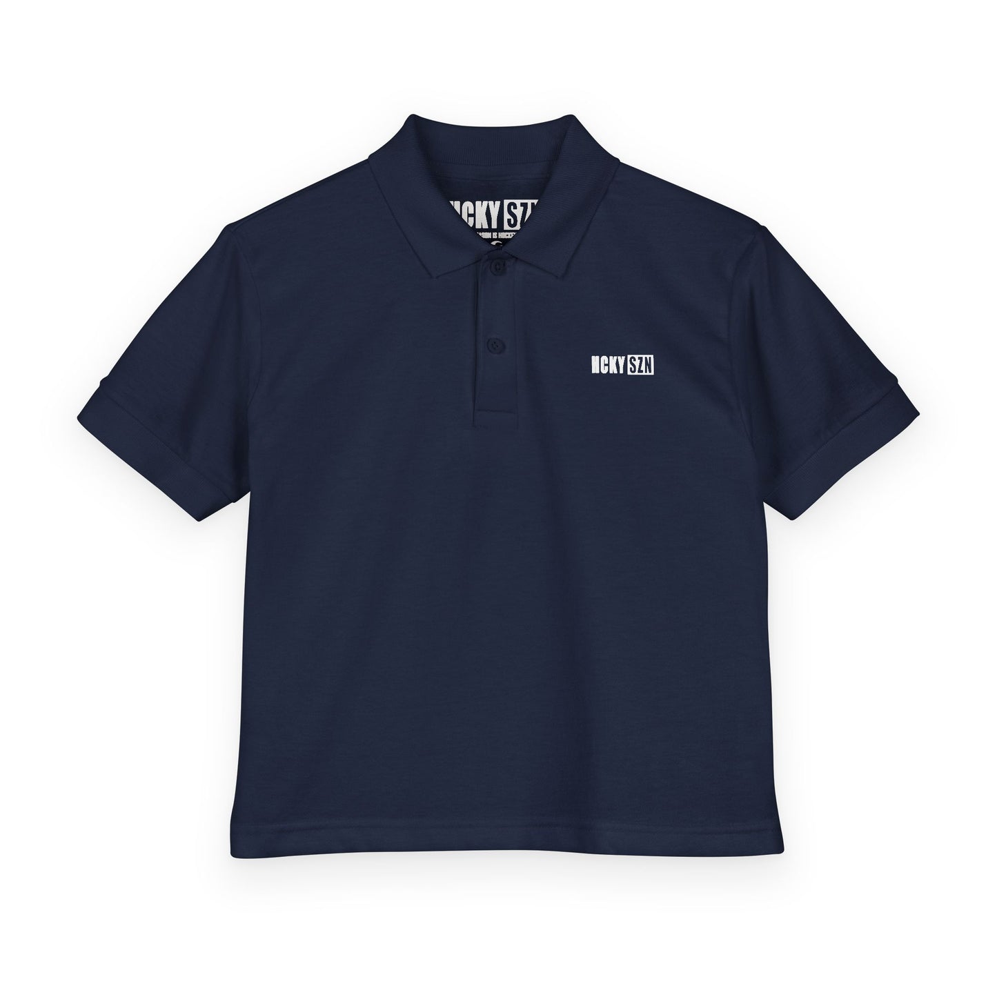 Youth HCKY SZN DryBlend Polo Shirt (Navy)