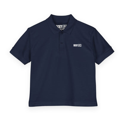 Youth HCKY SZN DryBlend Polo Shirt (Navy)
